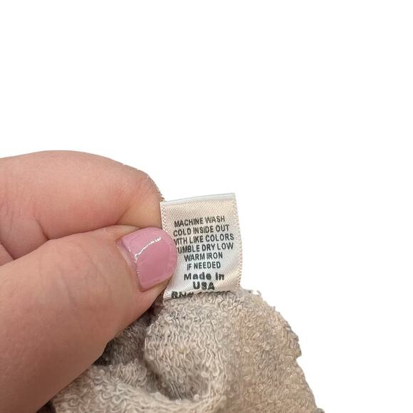 Monrow Cheetah Boxy Zip Up Hoodie Sweatshirt Bone‎ Cream Black Size Medium - Picture 14 of 14